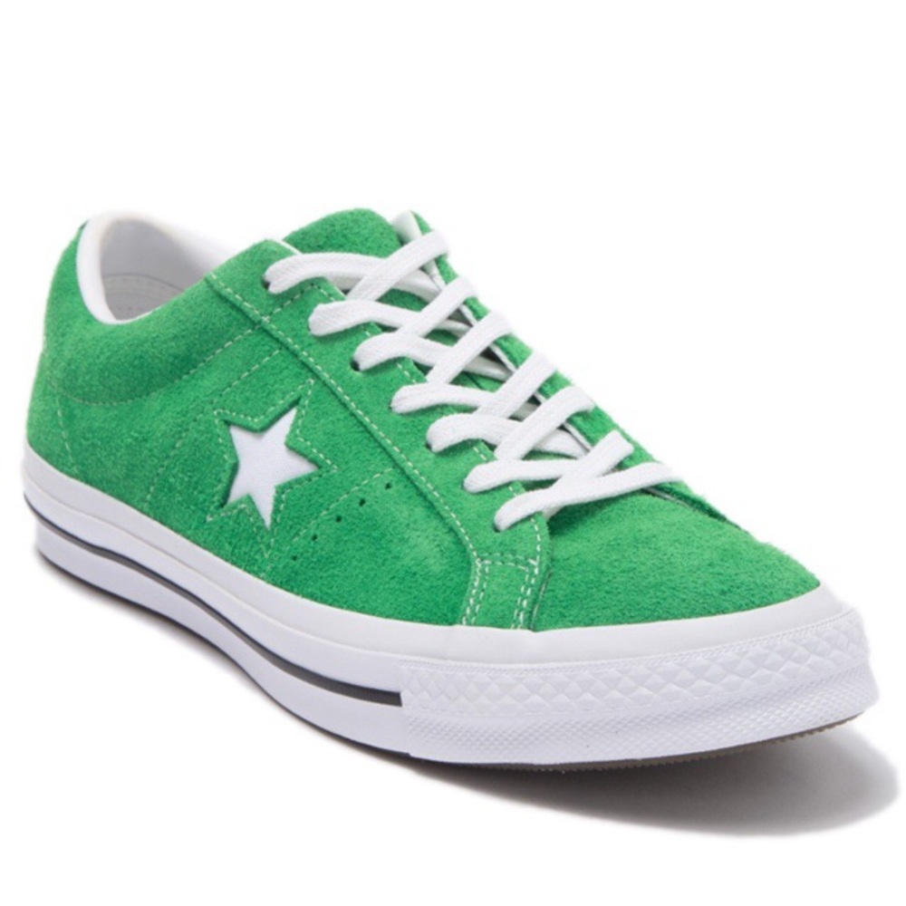 Converse green suede one Star